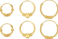 Bijou Brigitte Creolen|Ohrringe 925Er Silber>Ohr-Set - Mystic gold