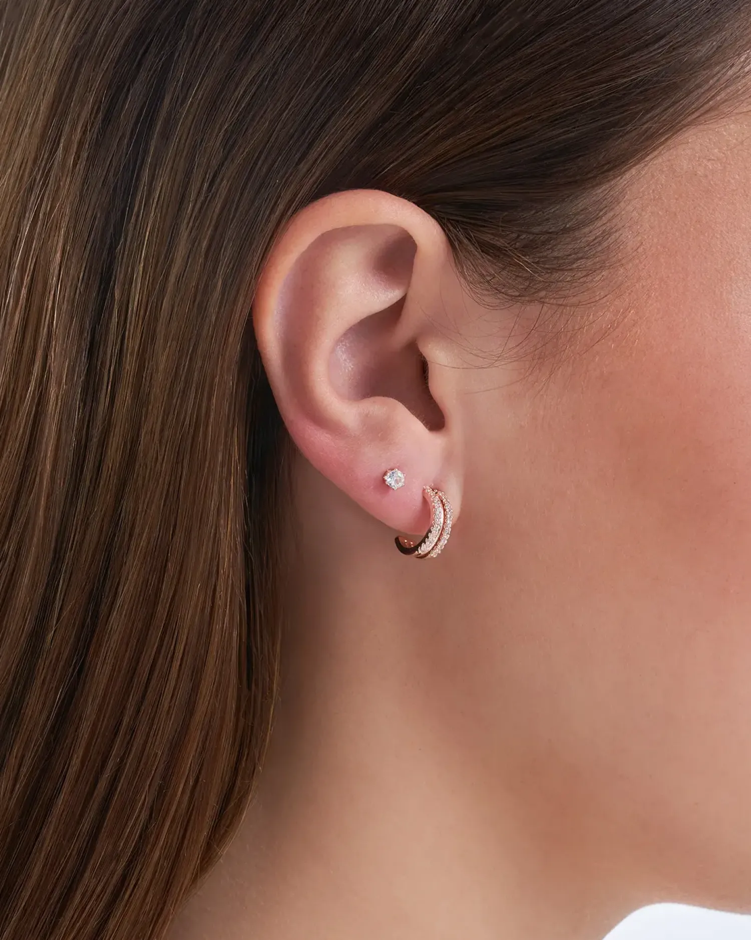Bijou Brigitte Ohrstecker>Ohr-Set - Rosé Chic roségold