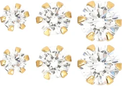 Bijou Brigitte Ohrringe Gold|Silver Crystals>Ohr-Set - Shining Cubic gold