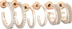 Bijou Brigitte Creolen|Für Bestimmte Personen>Ohr-Set - Sparkling Day roségold