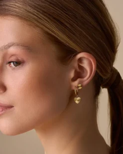 Bijou Brigitte Edelstahlschmuck In Gold|Ohrstecker>Ohr-Set - Steel Heart gold