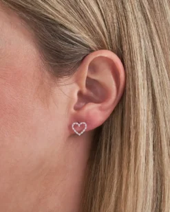 Bijou Brigitte Silver Crystals|Ohrstecker>Ohrstecker - Appealing Hearts silber