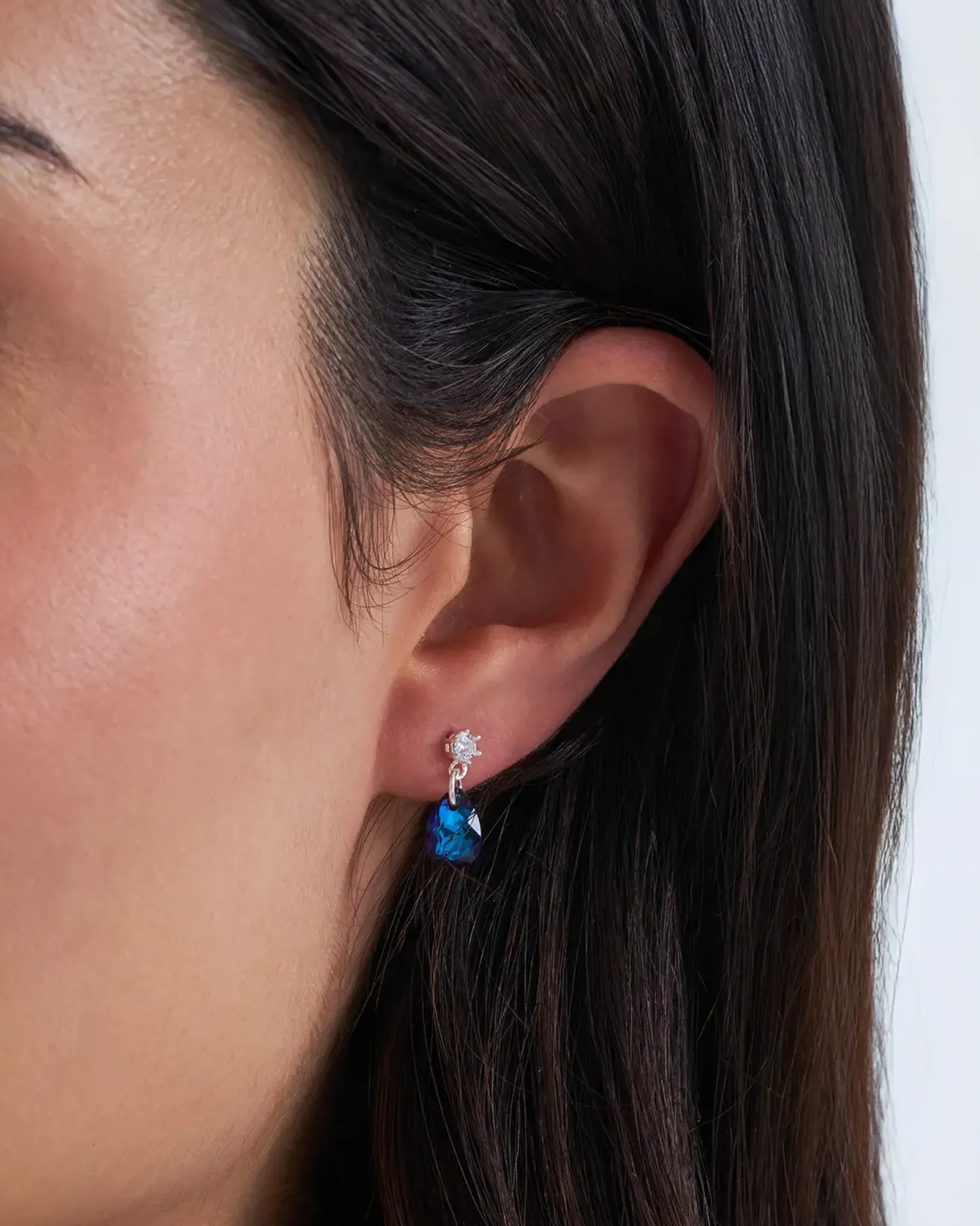 Bijou Brigitte Ohrringe 925Er Silber|Ohrringe 925Er Silber>Ohrstecker - Aqua Glow blau