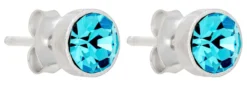 Bijou Brigitte Ohrringe 925Er Silber|Ohrringe 925Er Silber>Ohrstecker - Aqua Shine blau, silber