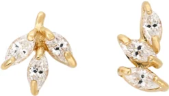 Bijou Brigitte Ohrstecker|Brautohrringe>Ohrstecker - Asymmetrical Earring gold