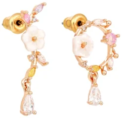 Bijou Brigitte Ohrstecker|Pastellschmuck>Ohrstecker - Asymmetrical Flowers mehrfarbig