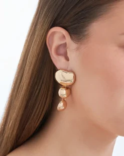 Bijou Brigitte Ohrringe Gold|Ohrstecker>Ohrstecker - Asymmetrical Shine gold