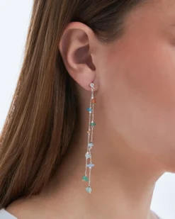 Bijou Brigitte Boho-Schmuck|Ohrstecker>Ohrstecker - Aventurine Shine grün, silber