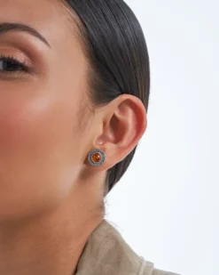 Bijou Brigitte Ohrringe 925Er Silber|Ohrringe 925Er Silber>Ohrstecker - Awesome Amber silber, gelb