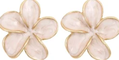 Bijou Brigitte Pastellschmuck|Blumenschmuck>Ohrstecker - Beige Blossom beige, rosa