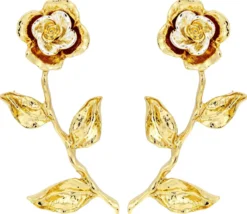 Bijou Brigitte Ohrringe Gold|Blumenschmuck>Ohrstecker - Bicolor Blossom gold, silber