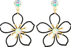 Bijou Brigitte Blumenschmuck|Ohrstecker>Ohrstecker - Black Bloom schwarz
