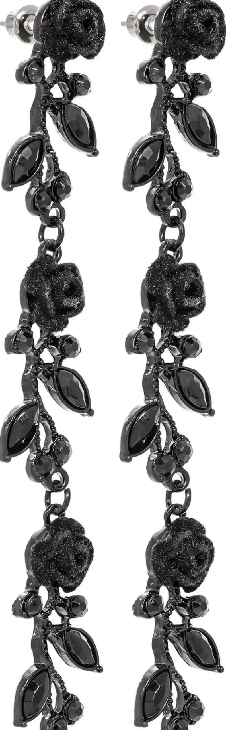 Bijou Brigitte Blumenschmuck|Ohrstecker>Ohrstecker - Black Rose schwarz