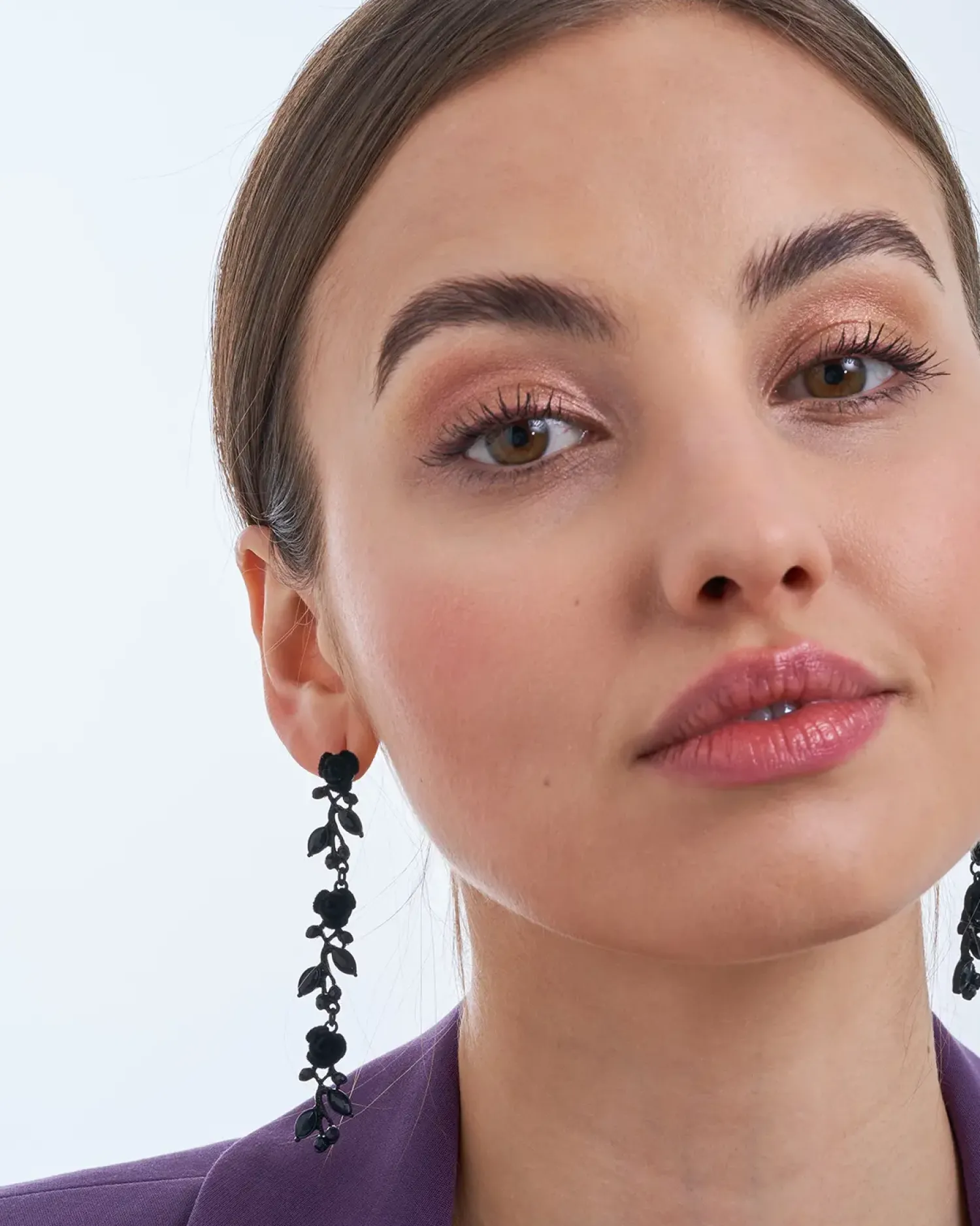 Bijou Brigitte Blumenschmuck|Ohrstecker>Ohrstecker - Black Rose schwarz