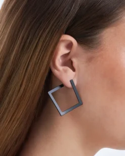 Bijou Brigitte Ohrstecker>Ohrstecker - Black Square schwarz