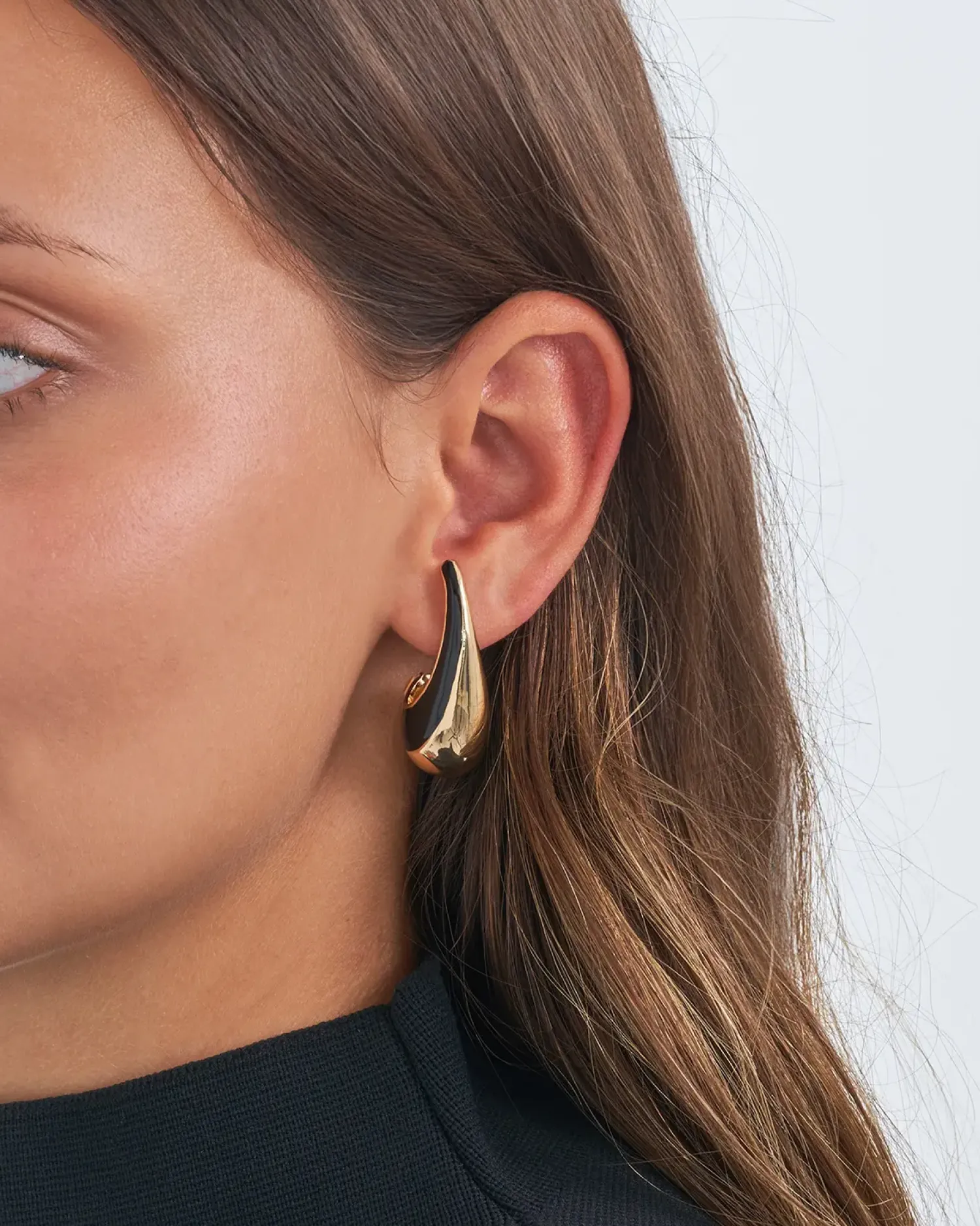 Bijou Brigitte Ohrringe Gold|Ohrstecker>Ohrstecker - Black Stripe gold, schwarz