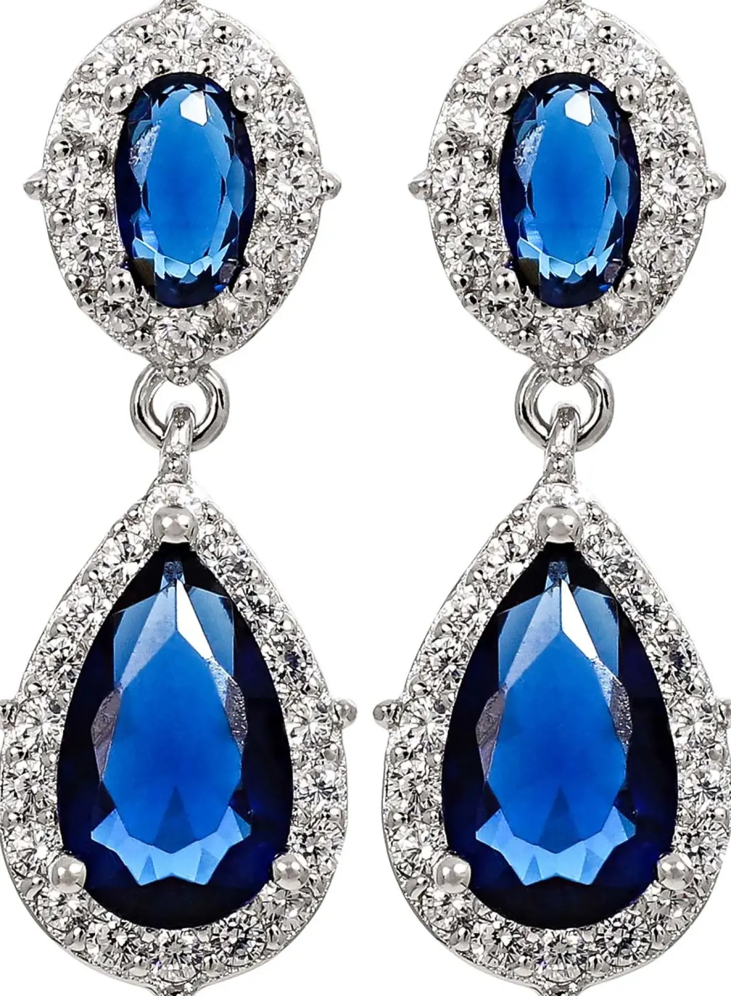 Bijou Brigitte Ohrringe 925Er Silber|Ohrringe 925Er Silber>Ohrstecker - Blue Brilliance blau, silber