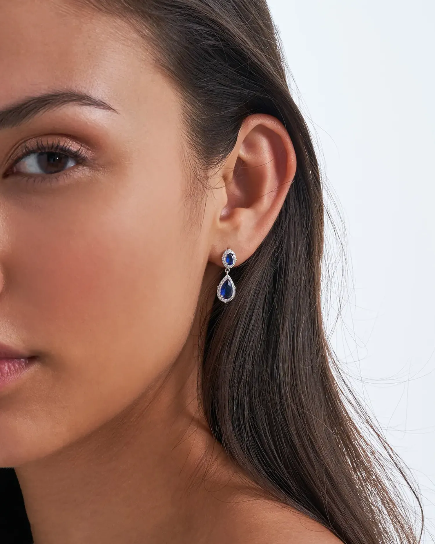 Bijou Brigitte Ohrringe 925Er Silber|Ohrringe 925Er Silber>Ohrstecker - Blue Brilliance blau, silber