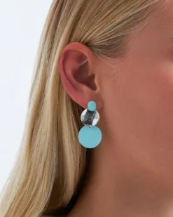 Bijou Brigitte Pastellschmuck|Ohrstecker>Ohrstecker – Blue Circles blau, silber