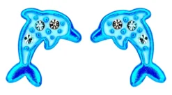 Bijou Brigitte Ohrringe 925Er Silber|Ohrringe 925Er Silber>Ohrstecker - Blue Fin blau
