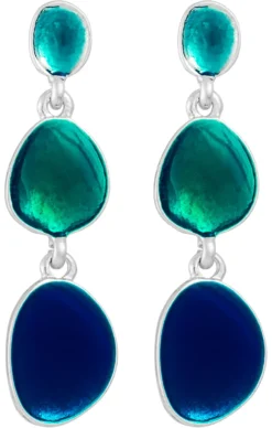 Bijou Brigitte Ohrstecker>Ohrstecker - Blue Forms grün, blau