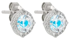 Bijou Brigitte Ohrringe 925Er Silber|Ohrringe 925Er Silber>Ohrstecker - Blue Halo blau, silber