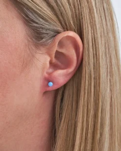 Bijou Brigitte Ohrringe 925Er Silber|Ohrringe 925Er Silber>Ohrstecker - Blue Opal blau