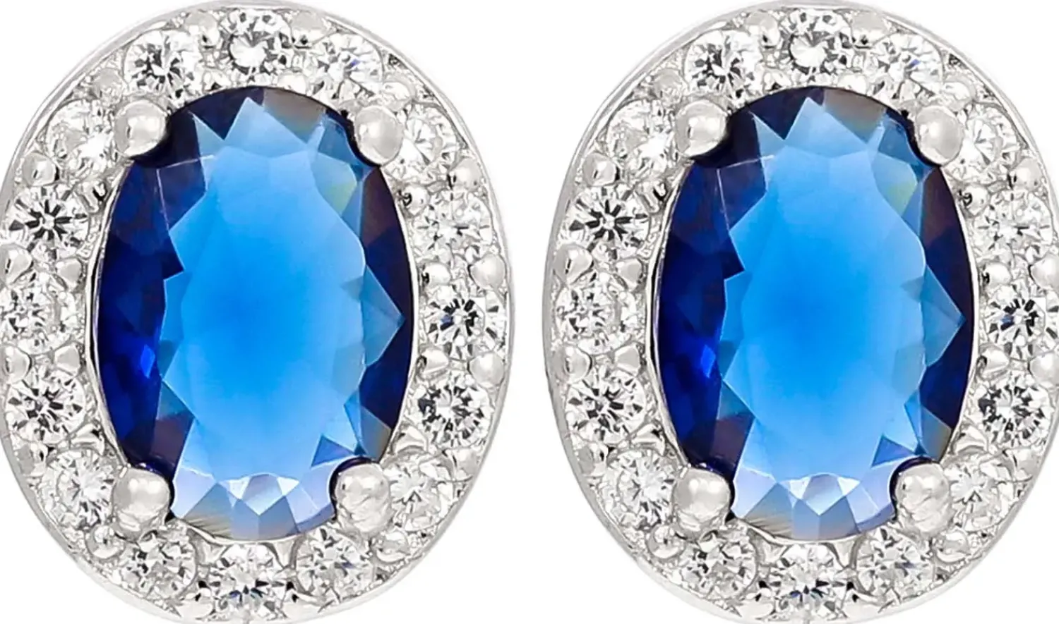 Bijou Brigitte Ohrringe 925Er Silber|Ohrringe 925Er Silber>Ohrstecker - Blue Princess blau, silber