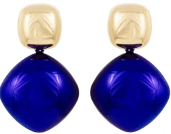 Bijou Brigitte Ohrringe Gold|Ohrstecker>Ohrstecker - Blue Shimmer gold, blau