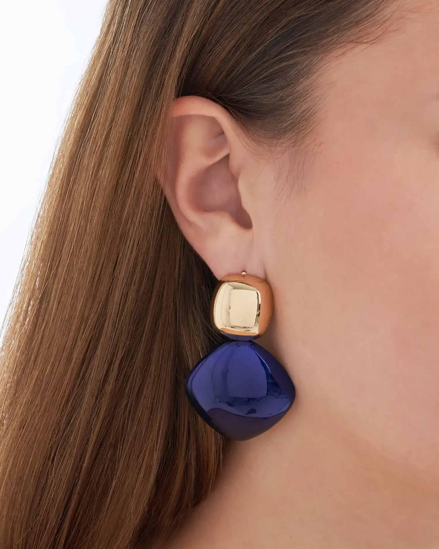 Bijou Brigitte Ohrringe Gold|Ohrstecker>Ohrstecker - Blue Shimmer gold, blau