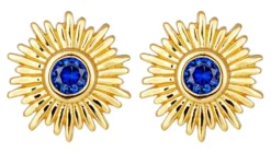 Bijou Brigitte Ohrringe Gold|Silver Crystals>Ohrstecker - Blue Sun gold