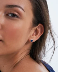 Bijou Brigitte Für Bestimmte Personen|Ohrringe 925Er Silber>Ohrstecker - Blue Wonder blau