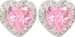 Bijou Brigitte Für Bestimmte Personen|Ohrringe 925Er Silber>Ohrstecker - Blush Sparkle rosa, silber