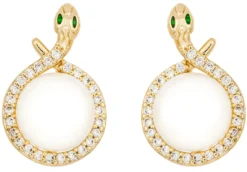 Bijou Brigitte Perlenschmuck|Ohrringe Gold>Ohrstecker - Brass Shine gold, weiß