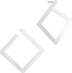 Bijou Brigitte Ohrstecker>Ohrstecker - Bright Square silber