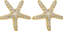 Bijou Brigitte Ohrringe Gold|Silver Crystals>Ohrstecker - Bright Stars gold