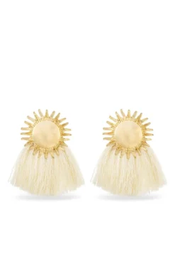 Bijou Brigitte Ohrringe Gold|Ohrstecker>﻿Ohrstecker - Bright Sun beige, gold