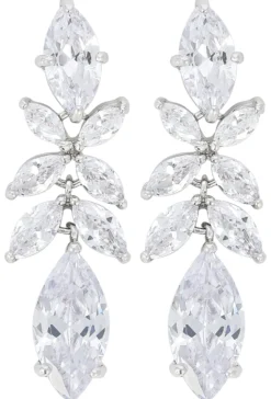 Bijou Brigitte Brautohrringe|Brautschmuck>Ohrstecker - Brilliant Leaves silber