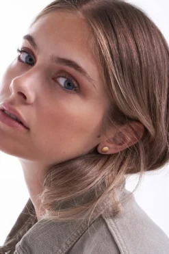 Bijou Brigitte Ohrringe 925Er Silber|Ohrringe Gold>Ohrstecker - Brushed gold