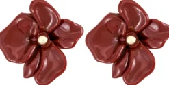 Bijou Brigitte Blumenschmuck|Ohrstecker>Ohrstecker - Blossom burgundy
