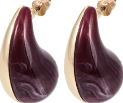 Bijou Brigitte Ohrringe Gold|Ohrstecker>Ohrstecker - Burgundy Dream gold, burgundy