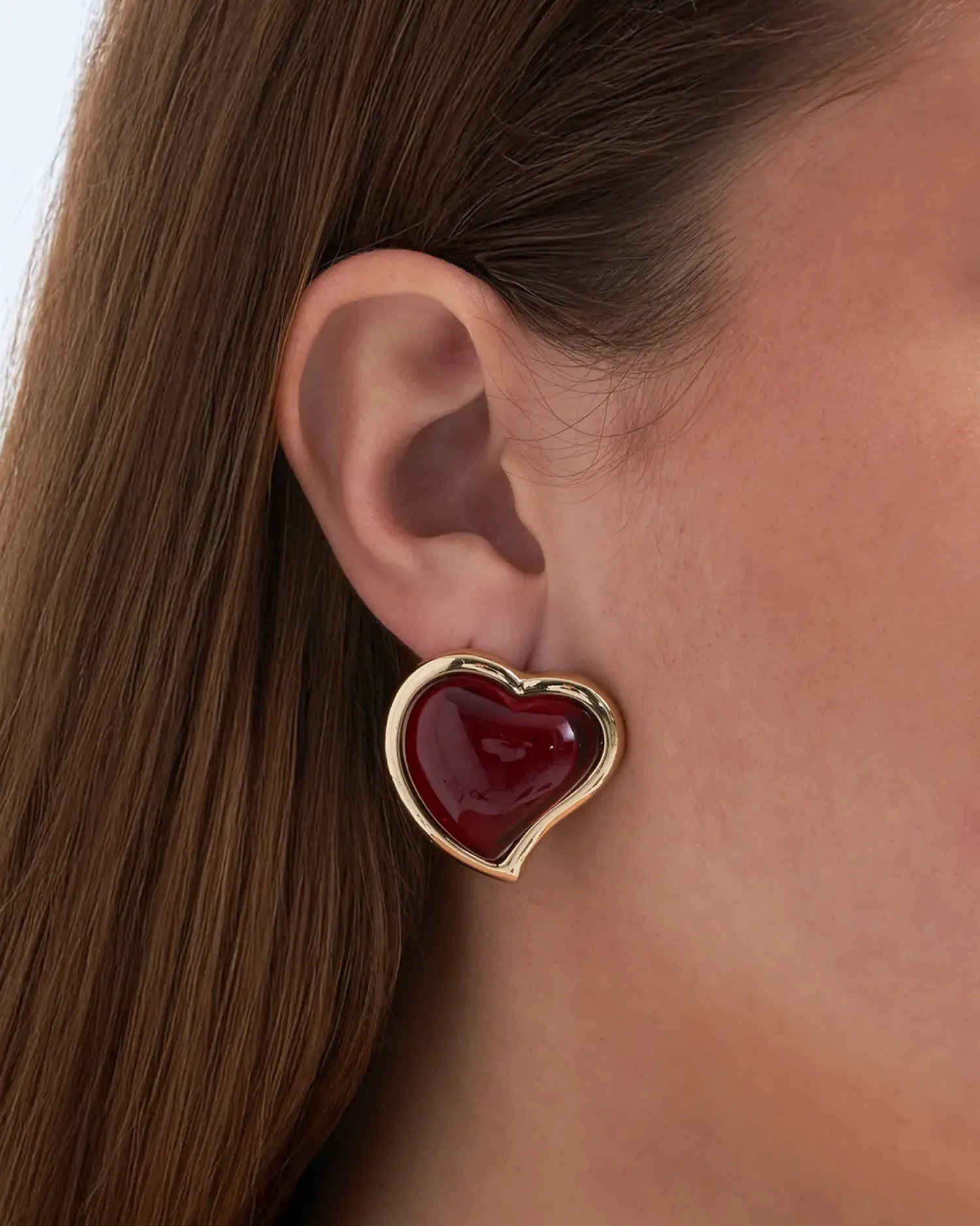 Bijou Brigitte Ohrstecker|Für Bestimmte Personen>Ohrstecker - Burgundy Hearts rot