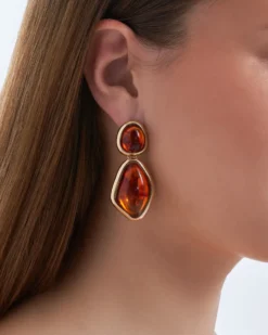 Bijou Brigitte Ohrringe Gold|Ohrstecker>Ohrstecker - Burned Autumn gold, orange