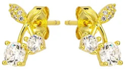 Bijou Brigitte Ohrringe Gold|Silver Crystals>Ohrstecker - Cherry Sparkle gold