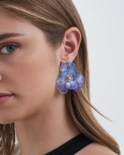 Bijou Brigitte Blumenschmuck|Ohrstecker>Ohrstecker - Chromatic Blossom blau