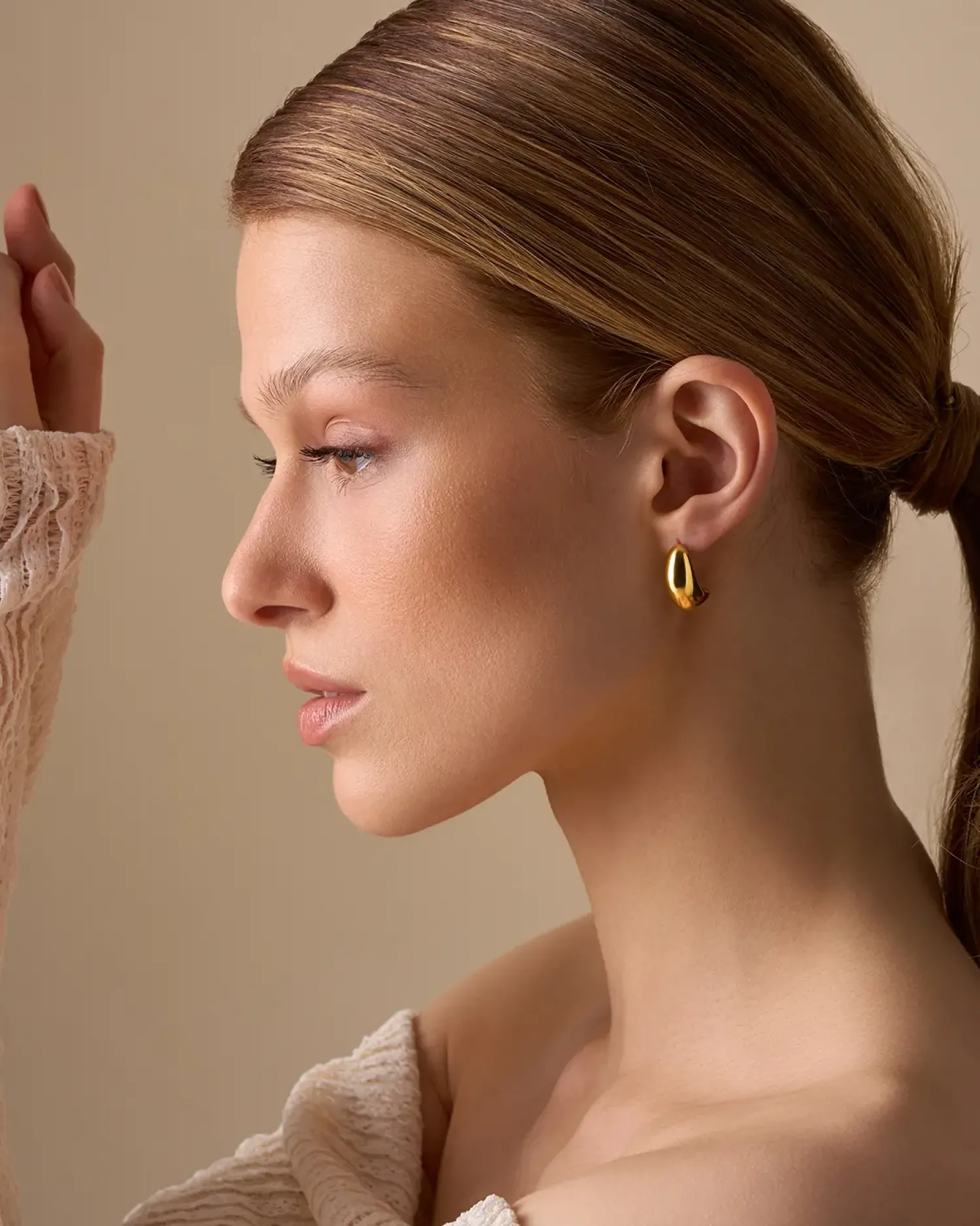 Bijou Brigitte Edelstahlschmuck In Gold|Ohrstecker>Ohrstecker - Chunky Pear gold