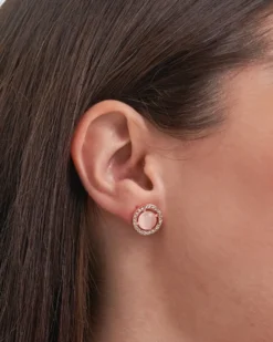 Bijou Brigitte Ohrstecker>Ohrstecker - Circle of Love roségold