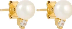 Bijou Brigitte Ohrringe Gold|Silver Crystals>Ohrstecker - Classy Pearls gold