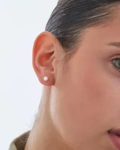 Bijou Brigitte Perlenschmuck|Brautohrringe>Ohrstecker - Creamy Pearl weiß, silber