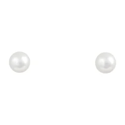 Bijou Brigitte Perlenschmuck|Brautohrringe>Ohrstecker - Creamy Pearl weiß, silber